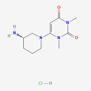 6-[(3S)-3-aminopiperidin-1-yl]-1,3-dimethyl-1,2,3,4-tetrahydropyrimidine-2,4-dione hydrochloride