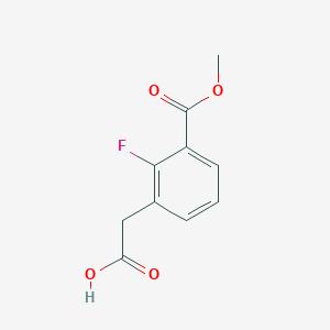 2-[2-Fluoro-3-(methoxycarbonyl)phenyl]acetic acid