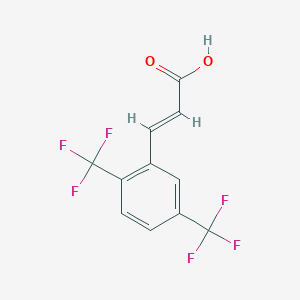 molecular formula C11H6F6O2 B1353730 2,5-双(三氟甲基)肉桂酸 CAS No. 312619-48-0