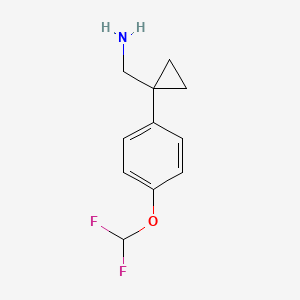 (1-(4-(Difluoromethoxy)phenyl)cyclopropyl)methanamine