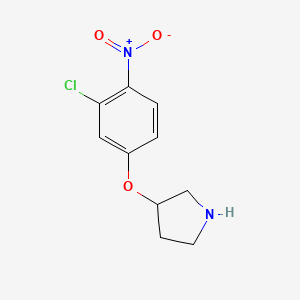 3-(3-Chloro-4-nitrophenoxy)pyrrolidine