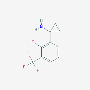 1-(2-Fluoro-3-(trifluoromethyl)phenyl)cyclopropan-1-amine