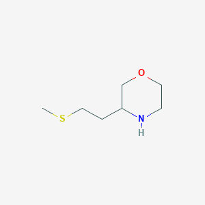 molecular formula C7H15NOS B13537355 3-(2-(Methylthio)ethyl)morpholine 