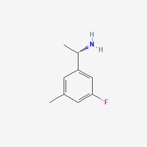 molecular formula C9H12FN B13537360 (S)-1-(3-Fluoro-5-methylphenyl)ethan-1-amine 