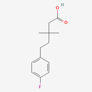 5-(4-Fluorophenyl)-3,3-dimethylpentanoic acid