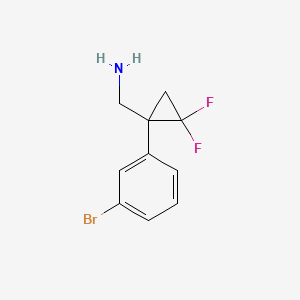 [1-(3-Bromophenyl)-2,2-difluoro-cyclopropyl]methanamine