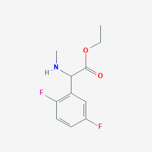 Ethyl 2-(2,5-difluorophenyl)-2-(methylamino)acetate