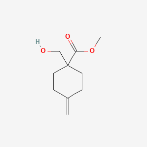 Methyl1-(hydroxymethyl)-4-methylidenecyclohexane-1-carboxylate