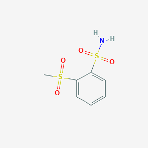 molecular formula C7H9NO4S2 B13537432 2-(Methanesulfonyl)benzene-1-sulfonamide CAS No. 103008-83-9