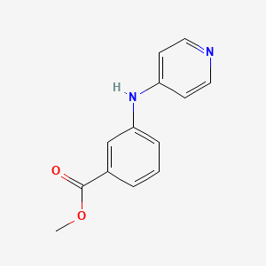 molecular formula C13H12N2O2 B13537453 Methyl 3-[(pyridin-4-yl)amino]benzoate 