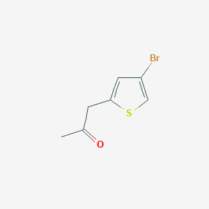 molecular formula C7H7BrOS B13537463 1-(4-Bromothiophen-2-yl)propan-2-one 