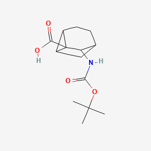 8-{[(Tert-butoxy)carbonyl]amino}tricyclo[3.2.1.0,2,7]octane-1-carboxylicacid