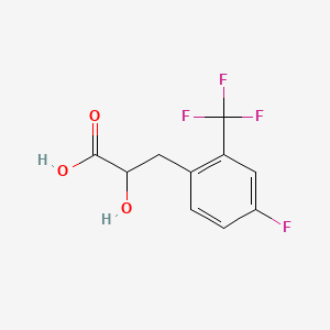 3-[4-Fluoro-2-(trifluoromethyl)phenyl]-2-hydroxypropanoic acid