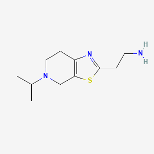 molecular formula C11H19N3S B13537527 2-(5-Isopropyl-4,5,6,7-tetrahydrothiazolo[5,4-c]pyridin-2-yl)ethan-1-amine 