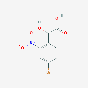 molecular formula C8H6BrNO5 B13537528 5-Bromo-2-methylmandelic acid 