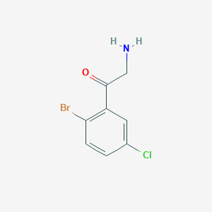 2-Amino-1-(2-bromo-5-chlorophenyl)ethanone