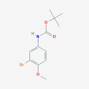 molecular formula C12H16BrNO3 B13537546 tert-Butyl (3-bromo-4-methoxyphenyl)carbamate 