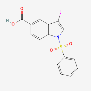 molecular formula C15H10INO4S B13537547 C15H10Ino4S 