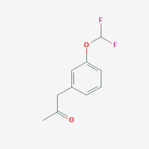 molecular formula C10H10F2O2 B13537556 1-(3-(Difluoromethoxy)phenyl)propan-2-one 