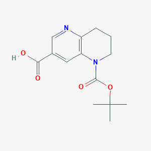 5-(Tert-butoxycarbonyl)-5,6,7,8-tetrahydro-1,5-naphthyridine-3-carboxylic acid