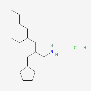 [2-(Aminomethyl)-4-ethyloctyl]cyclopentanehydrochloride