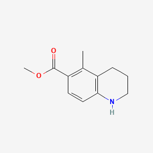 molecular formula C12H15NO2 B13537588 Methyl 5-methyl-1,2,3,4-tetrahydroquinoline-6-carboxylate 