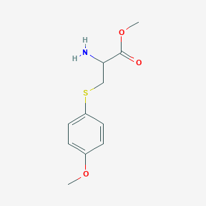 molecular formula C11H15NO3S B13537599 methyl S-(4-methoxyphenyl)cysteinate 