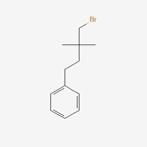 molecular formula C12H17Br B13537612 (4-Bromo-3,3-dimethylbutyl)benzene 