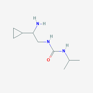 molecular formula C9H19N3O B13537678 1-(2-Amino-2-cyclopropylethyl)-3-isopropylurea 