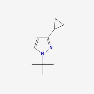 molecular formula C10H16N2 B13537686 1-tert-butyl-3-cyclopropyl-1H-pyrazole 