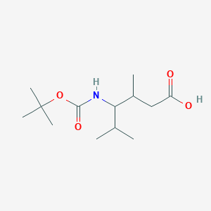 4-tert-Butoxycarbonylamino-3,5-dimethyl-hexanoic acid