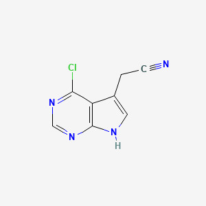 4-Chloro-7h-pyrrolo[2,3-d]pyrimidine-5-acetonitrile