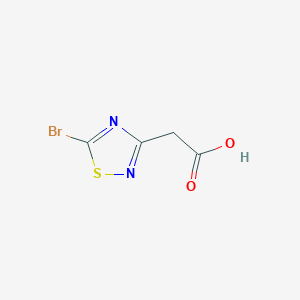 2-(5-Bromo-1,2,4-thiadiazol-3-yl)acetic acid