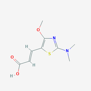 3-(2-(Dimethylamino)-4-methoxythiazol-5-yl)acrylic acid