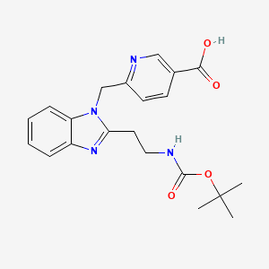 6-{[2-(2-{[(tert-butoxy)carbonyl]amino}ethyl)-1H-1,3-benzodiazol-1-yl]methyl}pyridine-3-carboxylic acid