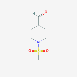 molecular formula C7H13NO3S B1353783 1-(甲磺酰基)哌啶-4-甲醛 CAS No. 241134-35-0