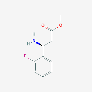 methyl (3S)-3-amino-3-(2-fluorophenyl)propanoate