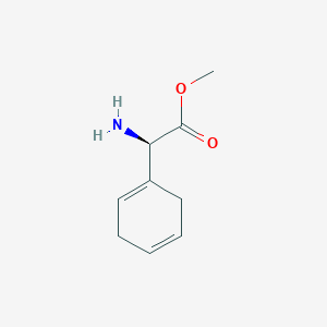 molecular formula C9H13NO2 B13537841 Methyl (R)-2-amino-2-(cyclohexa-1,4-dien-1-yl)acetate 