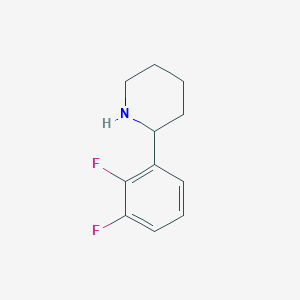 molecular formula C11H13F2N B13537865 2-(2,3-Difluorophenyl)piperidine 