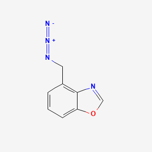 molecular formula C8H6N4O B13537872 4-(Azidomethyl)-1,3-benzoxazole 