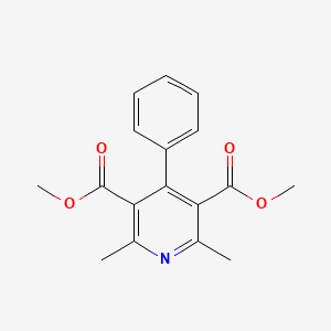 molecular formula C17H17NO4 B1353788 2,6-二甲基-4-苯基吡啶-3,5-二甲酸二甲酯 CAS No. 77234-00-5