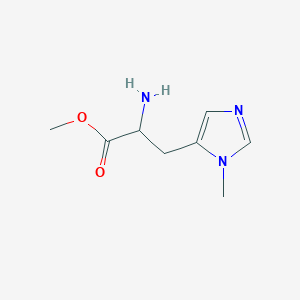 molecular formula C8H13N3O2 B13537892 Histidine, 3-methyl-, methyl ester (ACI) 