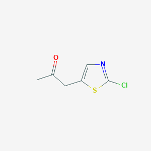 molecular formula C6H6ClNOS B13537901 1-(2-Chlorothiazol-5-yl)propan-2-one 