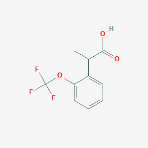 molecular formula C10H9F3O3 B13537906 2-(2-(Trifluoromethoxy)phenyl)propanoic acid 