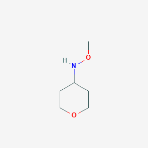 molecular formula C6H13NO2 B13537907 N-methoxyoxan-4-amine 