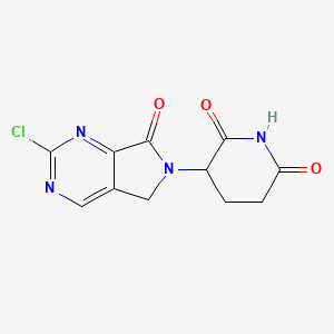 3-{2-chloro-7-oxo-5H,6H,7H-pyrrolo[3,4-d]pyrimidin-6-yl}piperidine-2,6-dione