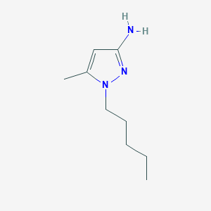 molecular formula C9H17N3 B13537982 5-Methyl-1-pentyl-1H-pyrazol-3-amine 