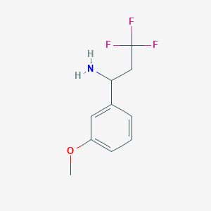 3,3,3-Trifluoro-1-(3-methoxyphenyl)propan-1-amine