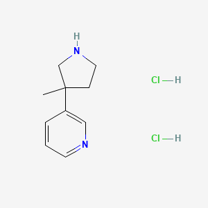 3-(3-Methylpyrrolidin-3-yl)pyridine dihydrochloride