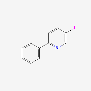 molecular formula C11H8IN B13538030 5-Iodo-2-phenylpyridine 